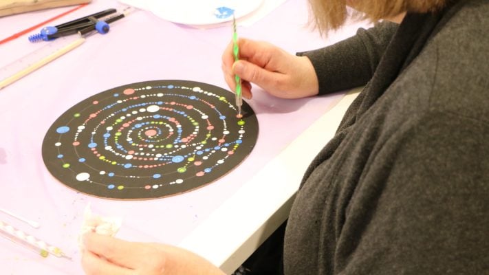 Featured Image of Mandala Dot Painting post